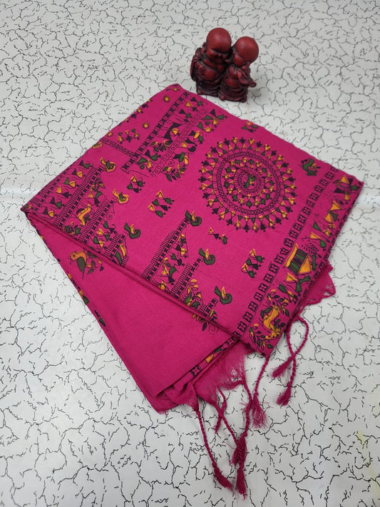 Trending khadi saree with blouse