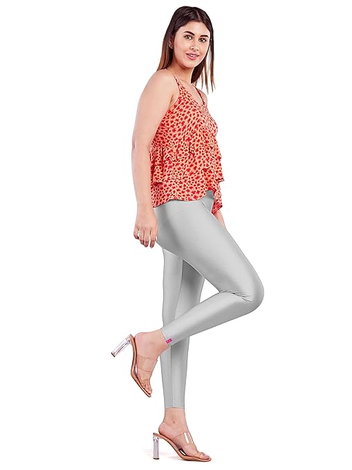 silver shimmer Ankle-fit leggings pack of 1