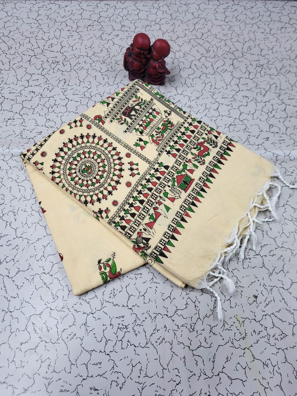 Trending khadi saree with blouse