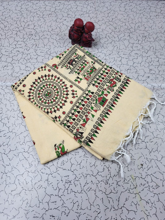 Trending khadi saree with blouse
